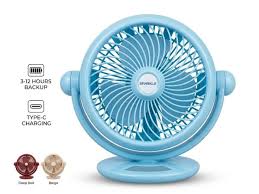 Sparkle Rechargeable Desk Fan 8 Inches